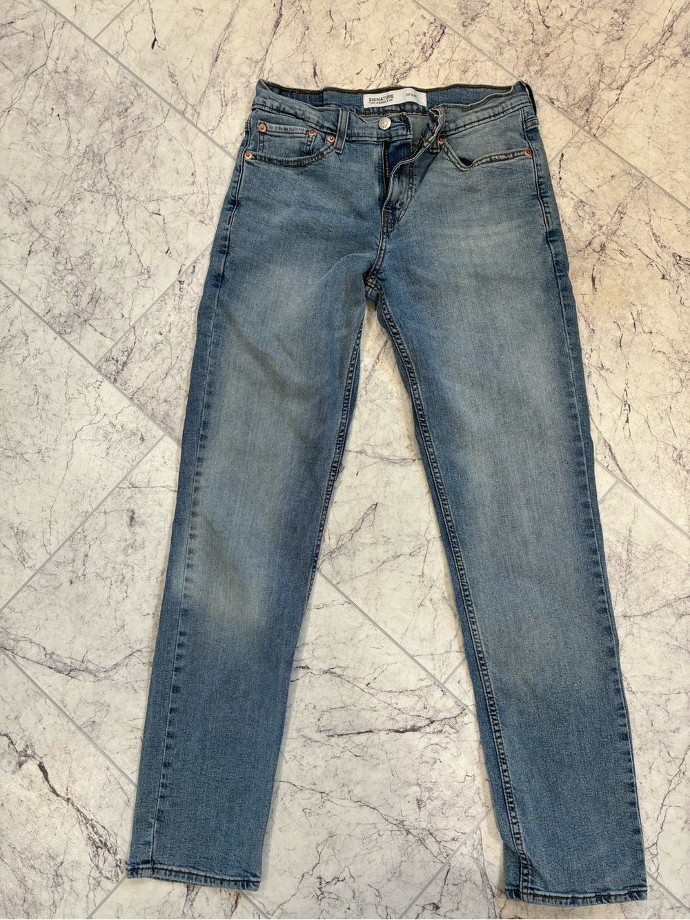 Signature by Levi Strauss & Co. Light Blue Men's Denim Jeans